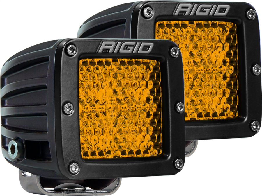 Rigid Industries D-SERIES DIFFUSED REAR FACING HIGH/LOW SM AMBER SET OF 2 - 90151