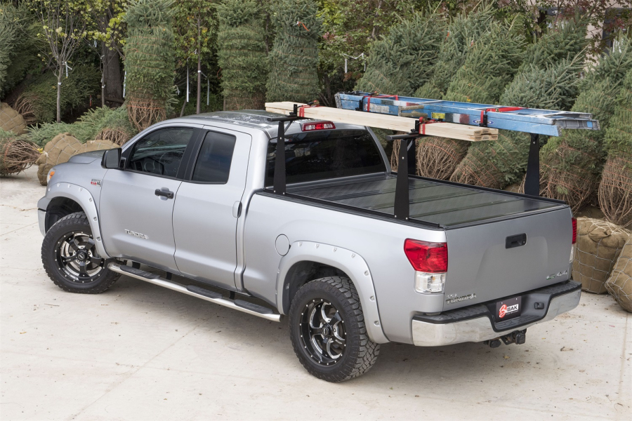 BAK INDUSTRIES BAKFLIP CS-F1 HARD FOLDING TRUCK BED COVER/INTEGRATED RACK SYSTEM - 2002-2018 (2019-2021 CLASSIC) RAM 1500/2003-2021 2500/3500 8' BED WITHOUT RAMBOX - 72204BT