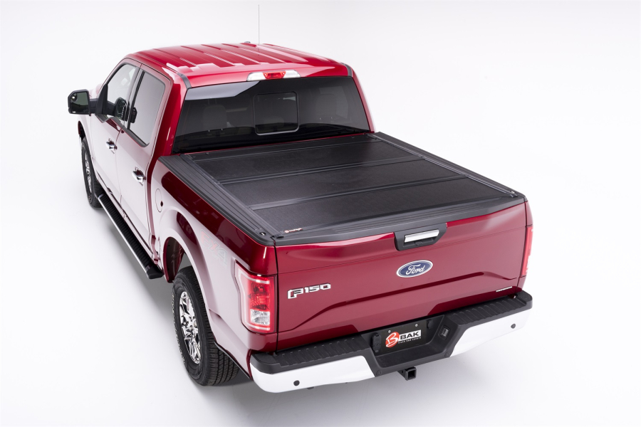BAK INDUSTRIES BAKFLIP F1 HARD FOLDING TRUCK BED COVER - 2004-2014 FORD F-150 8' BED WITHOUT CARGO MANAGEMENT SYSTEM - 772308
