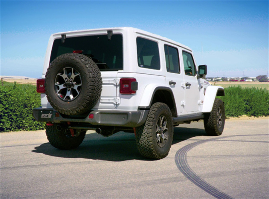 Borla - BORLA TOURING AXLE-BACK EXHAUST SYSTEM 2018-2023 JEEP WRANGLER JL/ JLU 3.6L V6 AUTOMATIC/ MANUAL TRANSMISSION 4 WHEEL DRIVE 2, 4 DOOR. - 11955CB - Image 2