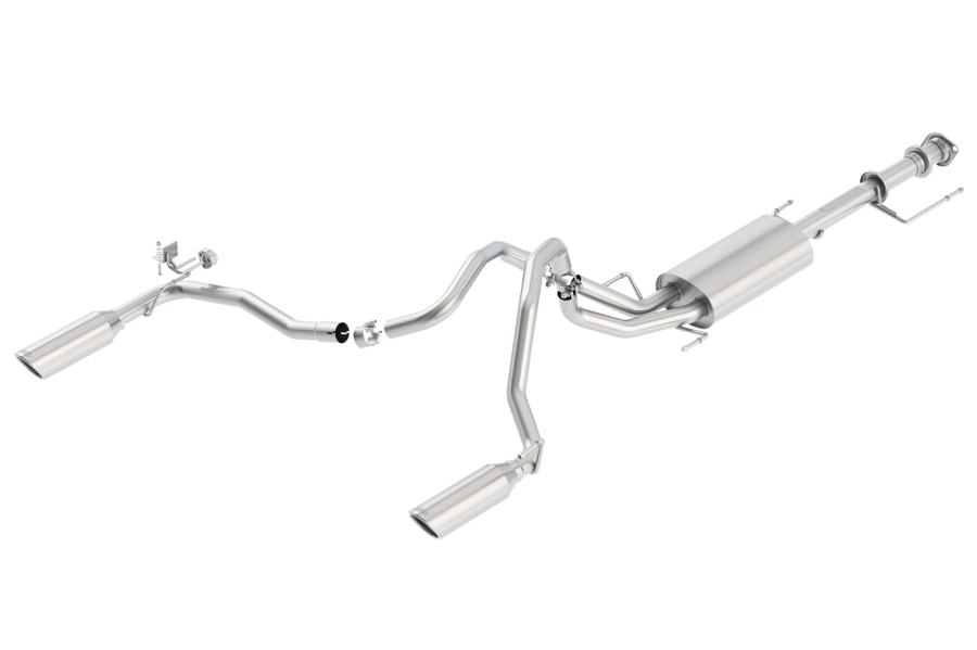 BORLA TOURING CAT-BACK EXHAUST SYSTEM FOR 2010-2014 TOYOA FJ CRUISER 4.0L V6 AUTOMATIC/ MANUAL TRANSMISSION 2, 4WD 4 DOOR. - 140405