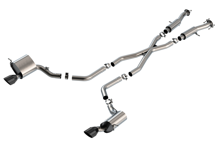 Borla - BORLA S-TYPE CAT-BACK(TM) EXHAUST SYSTEM 2015-2021 JEEP GRAND CHEROKEE SRT 6.4L V8 AUTOMATIC TRANSMISSION ALL WHEEL DRIVE 4 DOOR. - 140633CB - Image 1