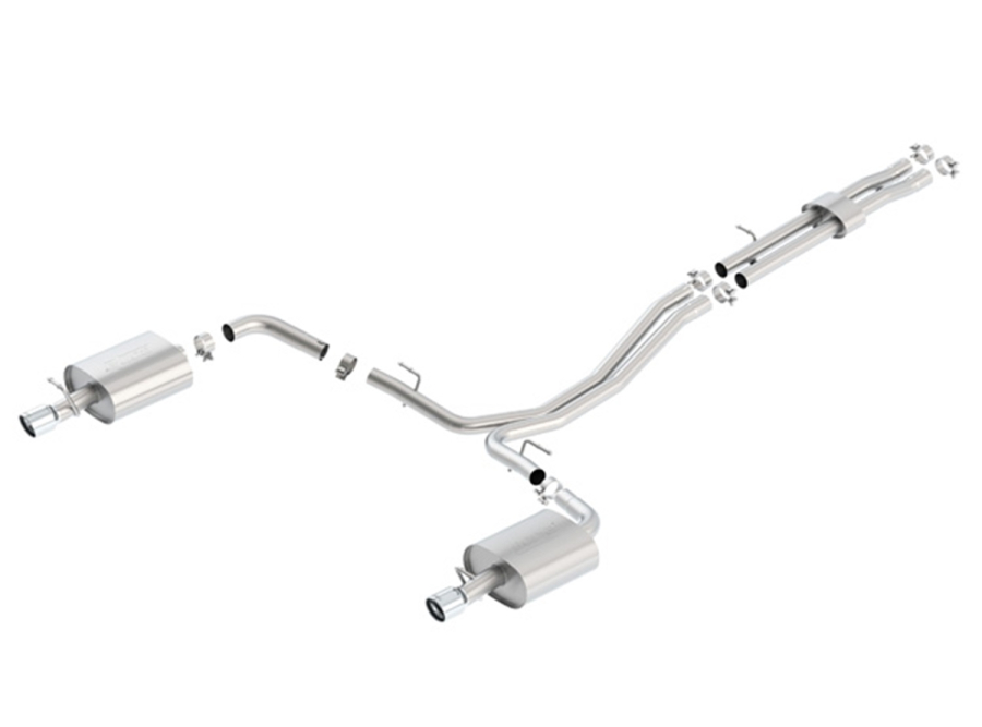 Borla - BORLA S-TYPE CAT-BACK(TM) EXHAUST SYSTEM 2012-2015 FORD EXPLORER 3.5L V6 ECOBOOST AUTOMATIC TRANSMISSION 2 & 4 WHEEL DRIVE 4 DOOR. - 140656 - Image 3