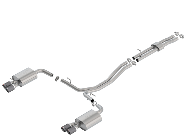 Borla - BORLA S-TYPE CAT-BACK EXHAUST SYSTEM FOR 2018-2019 FORD EXPLORER SPORT 3.5L V6 AUTOMATIC TRANSMISSION ALL WHEEL DRIVE 4 DOOR. - 140765CF - Image 2