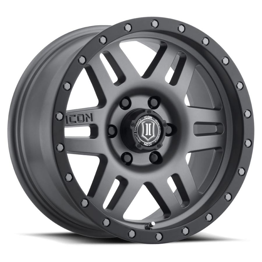 ICON Alloys - THRUST SATIN BLACK 17X8.5 6X5.5 +25mm - Image 3