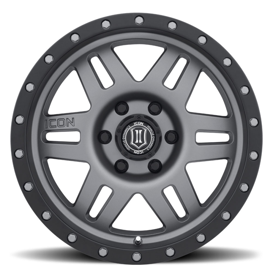 ICON Alloys - THRUST SATIN BLACK 17X8.5 6X5.5 +25mm - Image 4