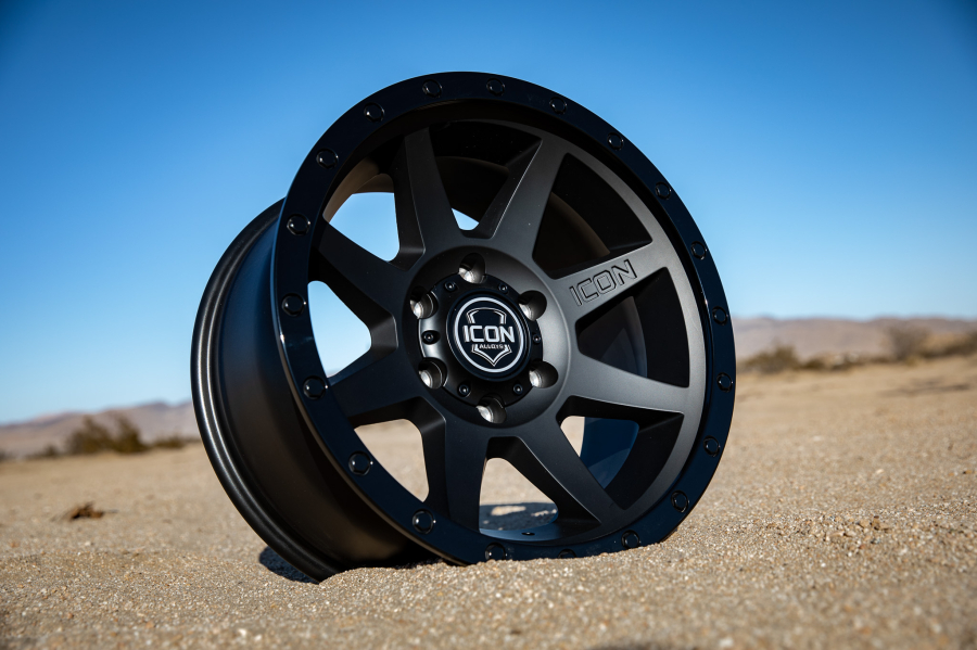 ICON Alloys - COMPRESSION DOUBLE BLACK 17X8.5 5X150 +25mm - Image 3