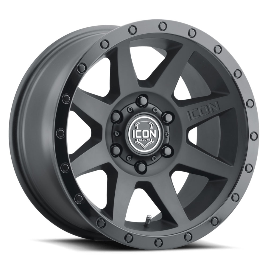 ICON Alloys - COMPRESSION DOUBLE BLACK 17X8.5 5X150 +25mm - Image 4