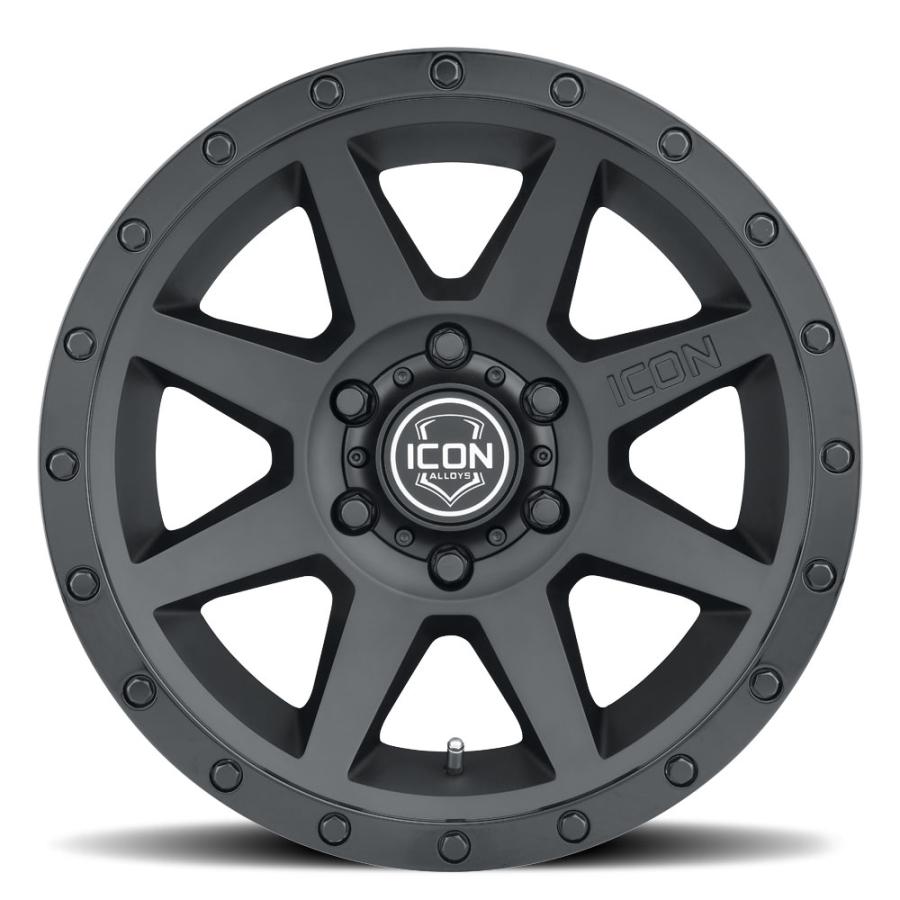 ICON Alloys - COMPRESSION DOUBLE BLACK 17X8.5 5X150 +25mm - Image 5