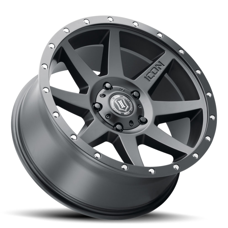 ICON Alloys - REBOUND SATIN BLACK 20X9 8X6.5 +12mm - Image 3