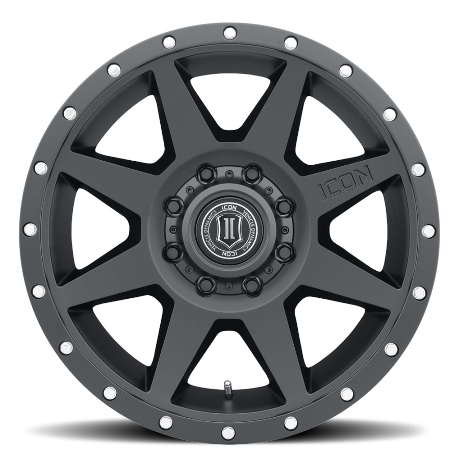 ICON Alloys - REBOUND SATIN BLACK 17X8.5 6X5.5 0mm - Image 2