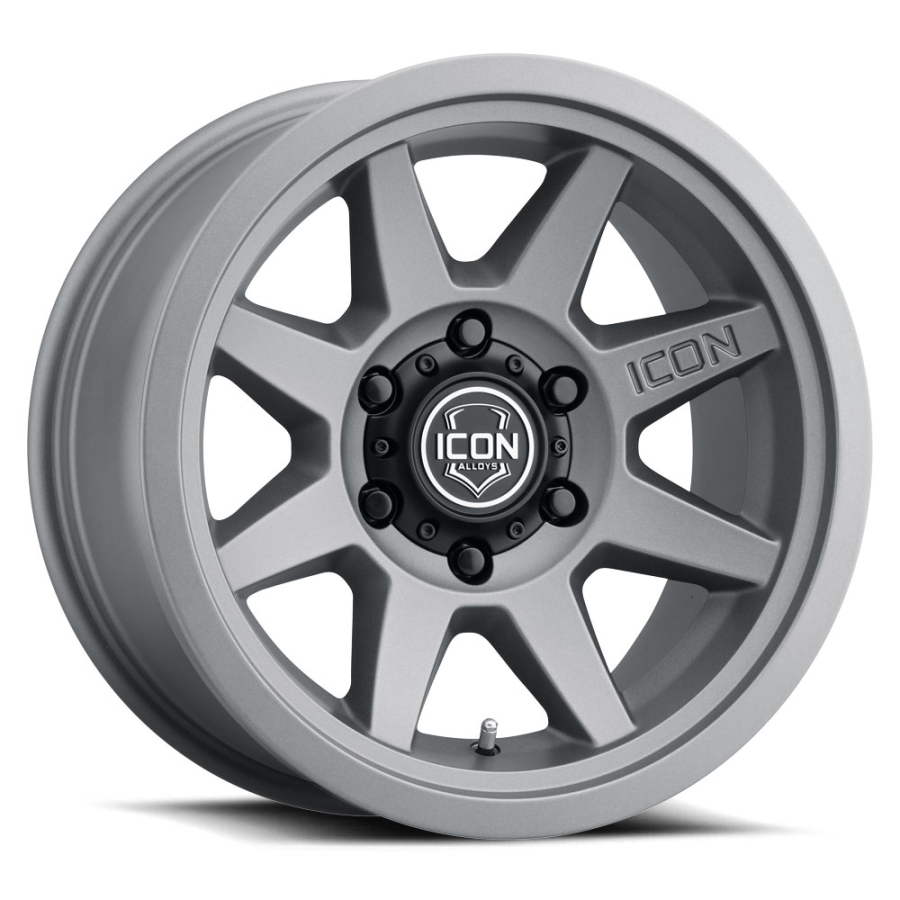 ICON Alloys - REBOUND SATIN BLACK 17X8.5 6X5.5 +25mm - Image 1