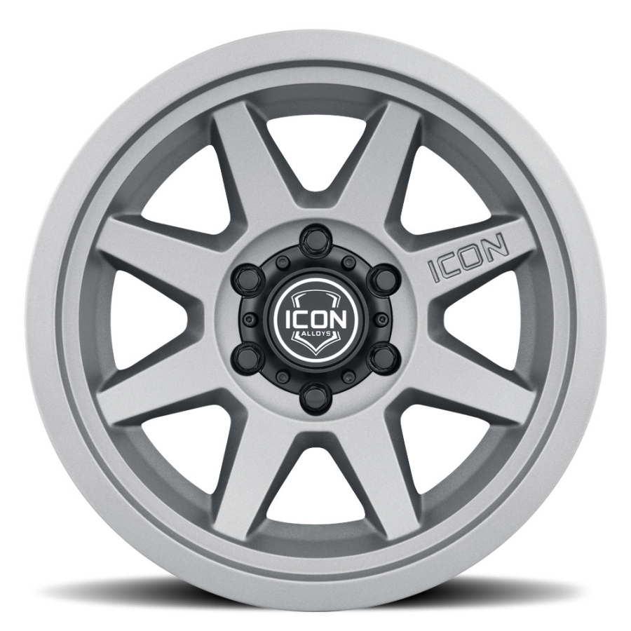 ICON Alloys - REBOUND SATIN BLACK 17X8.5 6X5.5 +25mm - Image 2