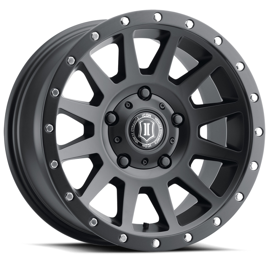 ICON Alloys - COMPRESSION SATIN BLACK 17X8.5 5X150 +25mm - Image 1