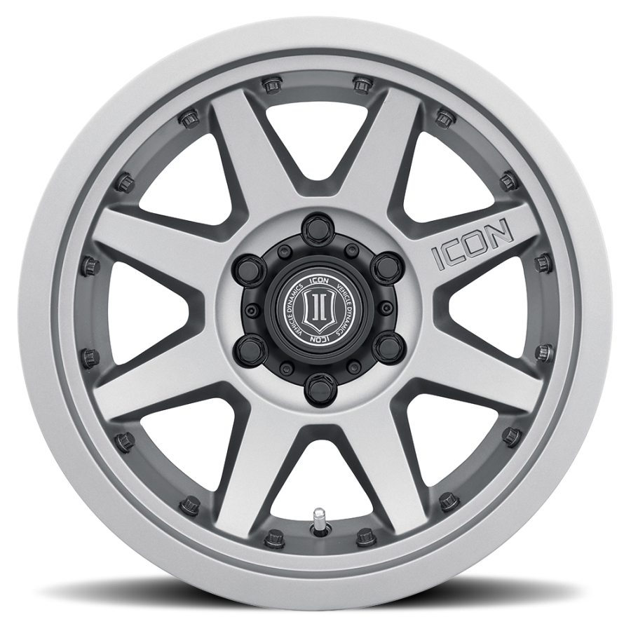 ICON Alloys - REBOUND SATIN BLACK 17X8.5 5X5.5 0mm - Image 5