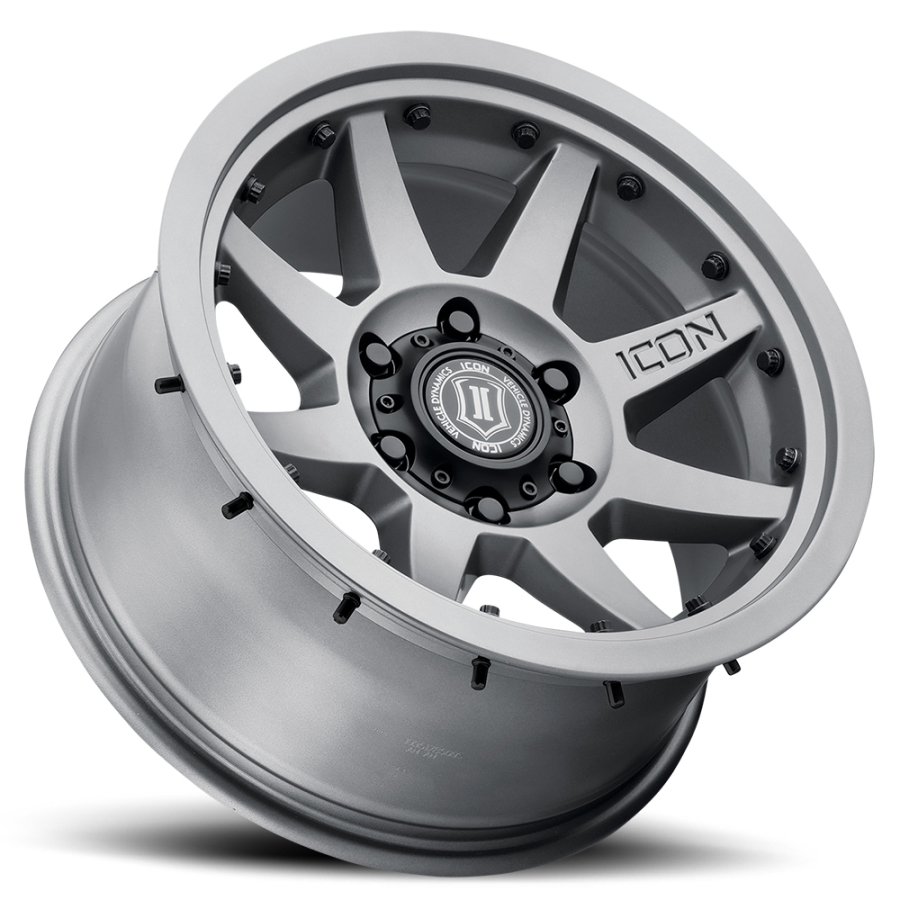 ICON Alloys - REBOUND SATIN BLACK 17X8.5 5X5.5 0mm - Image 6