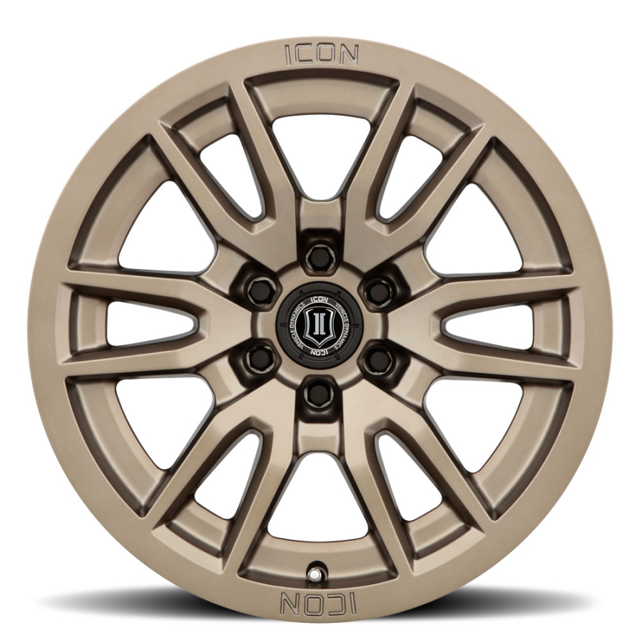 ICON Alloys - VICTORY SATIN BLACK RED TINT 17X8.5 6X135 +6mm - Image 2