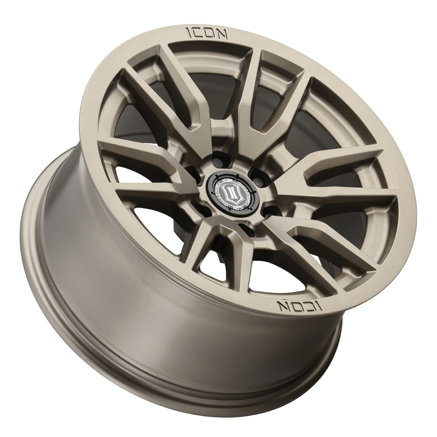 ICON Alloys - VICTORY SATIN BLACK RED TINT 17X8.5 6X135 +6mm - Image 3