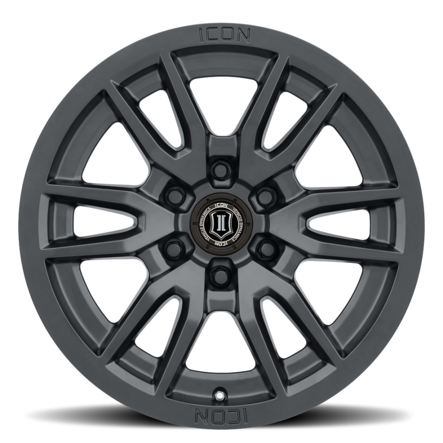 ICON Alloys - VICTORY SATIN SATIN BLACK TINT 17X8.5 6X5.5 0mm - Image 2