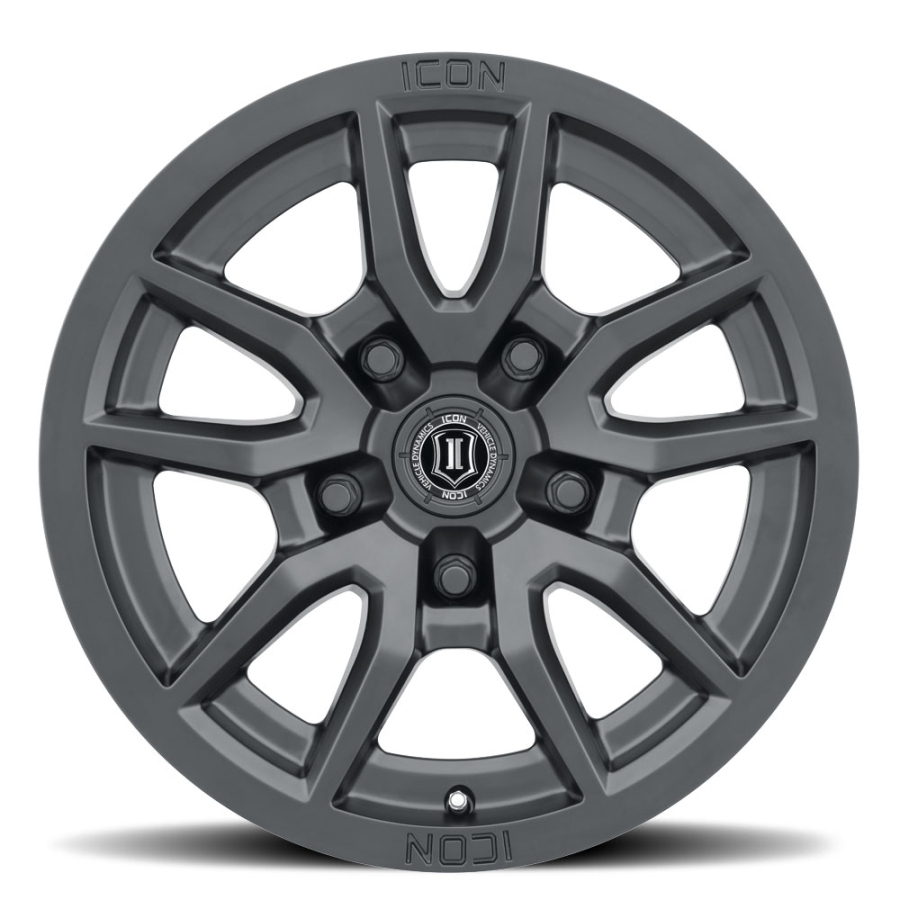 ICON Alloys - VECTOR 6 SATIN BLACK 17X8.5 6X5.5 0mm - Image 2