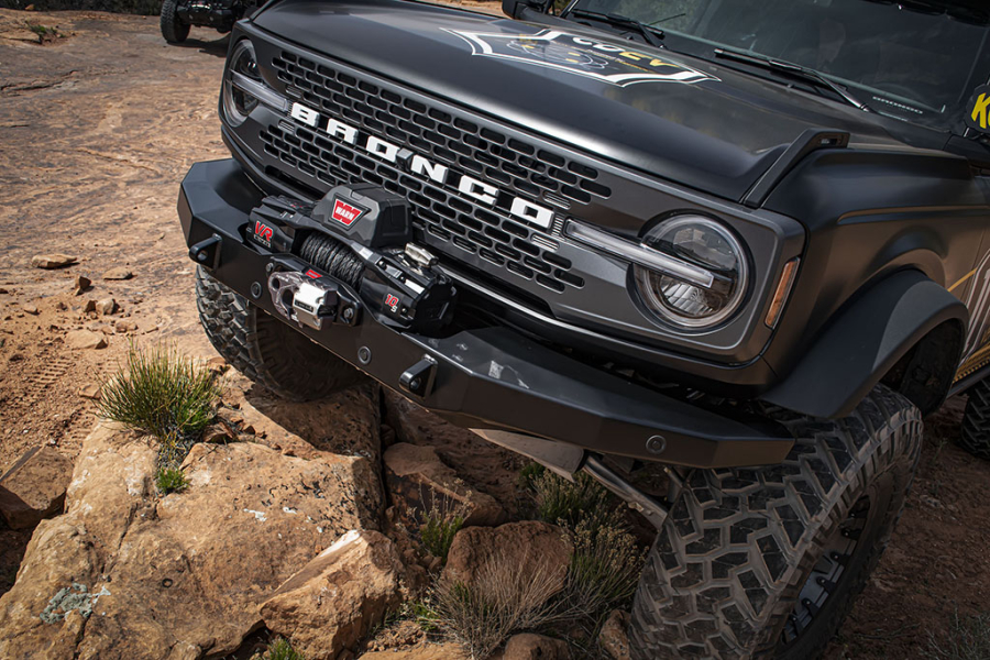 ICON Impact Series Offroad Armor - ICON 2021-UP FORD BRONCO ICON IMPACT PRO SERIES FRONT WINCH BUMPER - 45201 - Image 6