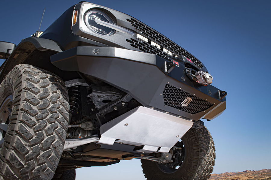 ICON Impact Series Offroad Armor - ICON 2021-UP FORD BRONCO FRONT SKID PLATE FOR IMPACT FRONT BUMPERS - 45207 - Image 3