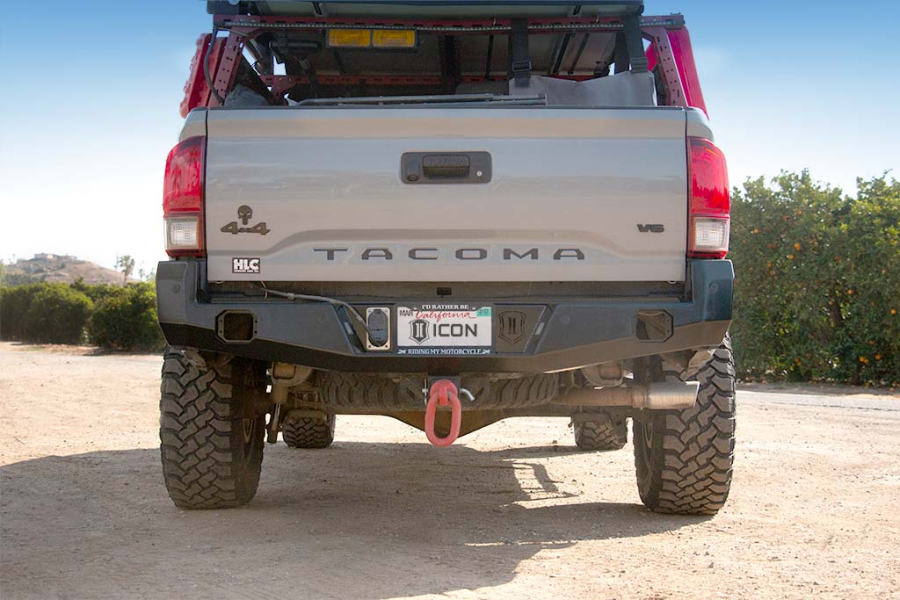 ICON Impact Series Offroad Armor - ICON 2016-UP TOYOTA TACOMA ICON IMPACT REAR BUMPER - 56221 - Image 4