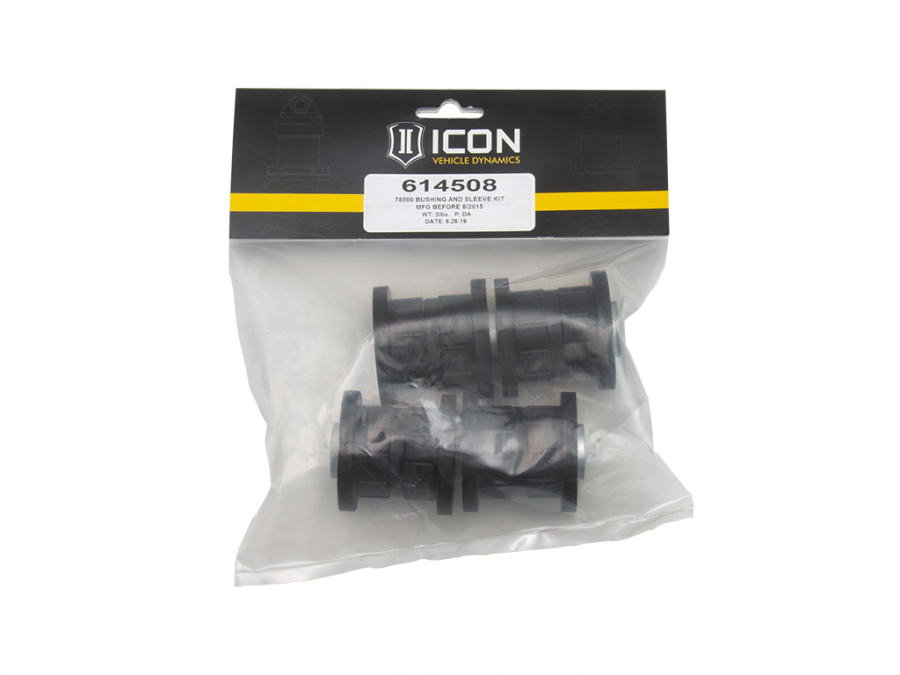 ICON 78500 BUSHING AND SLEEVE KIT MANUFACTURED BEFORE 8/2015 - 614508