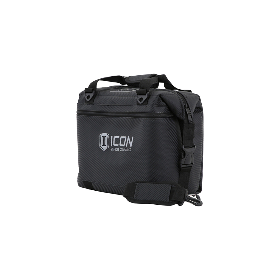 ICON Vehicle Dynamics - ICON 12PK CARBON AO COOLER WITH STANDARD ICON LOGO - ICON-2142-STL-BL/CB-12PK - Image 4