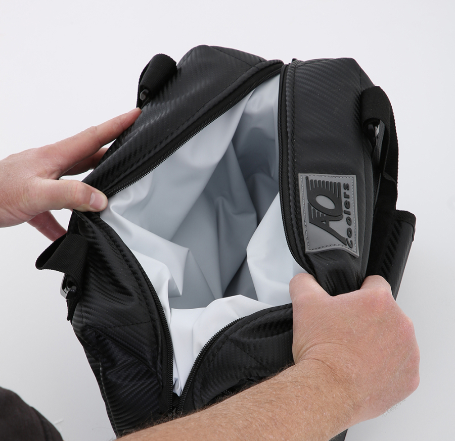 ICON Vehicle Dynamics - ICON 12PK CARBON AO COOLER WITH STANDARD ICON LOGO - ICON-2142-STL-BL/CB-12PK - Image 6