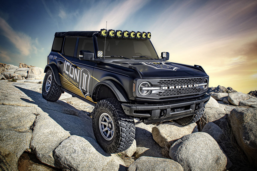 ICON Vehicle Dynamics - ICON 2021-2022 FORD BRONCO WITHOUT SASQUATCH PACKAGE 3-4" LIFT STAGE 3 SUSPENSION SYSTEM WITH TUBULAR UPPER CONTROL ARMS - K40003T - Image 3