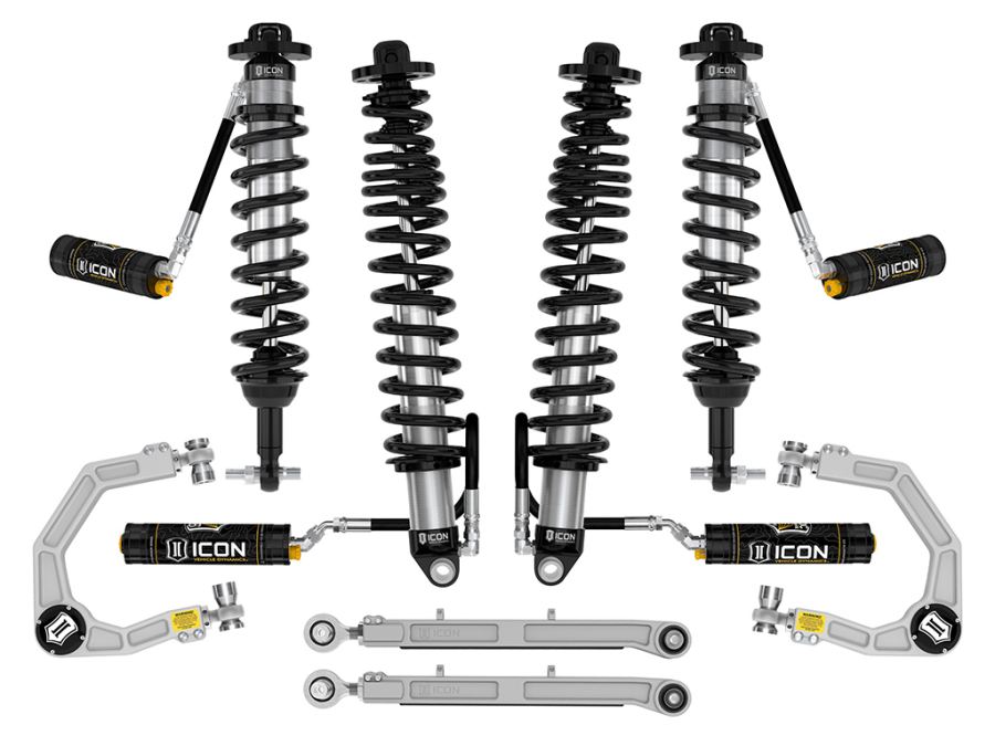 ICON Vehicle Dynamics - ICON 2021-2022 FORD BRONCO WITHOUT SASQUATCH PACKAGE 3-4" LIFT STAGE 6 SUSPENSION SYSTEM WITH BILLET CONTROL ARMS AND LINKS - K40006 - Image 5