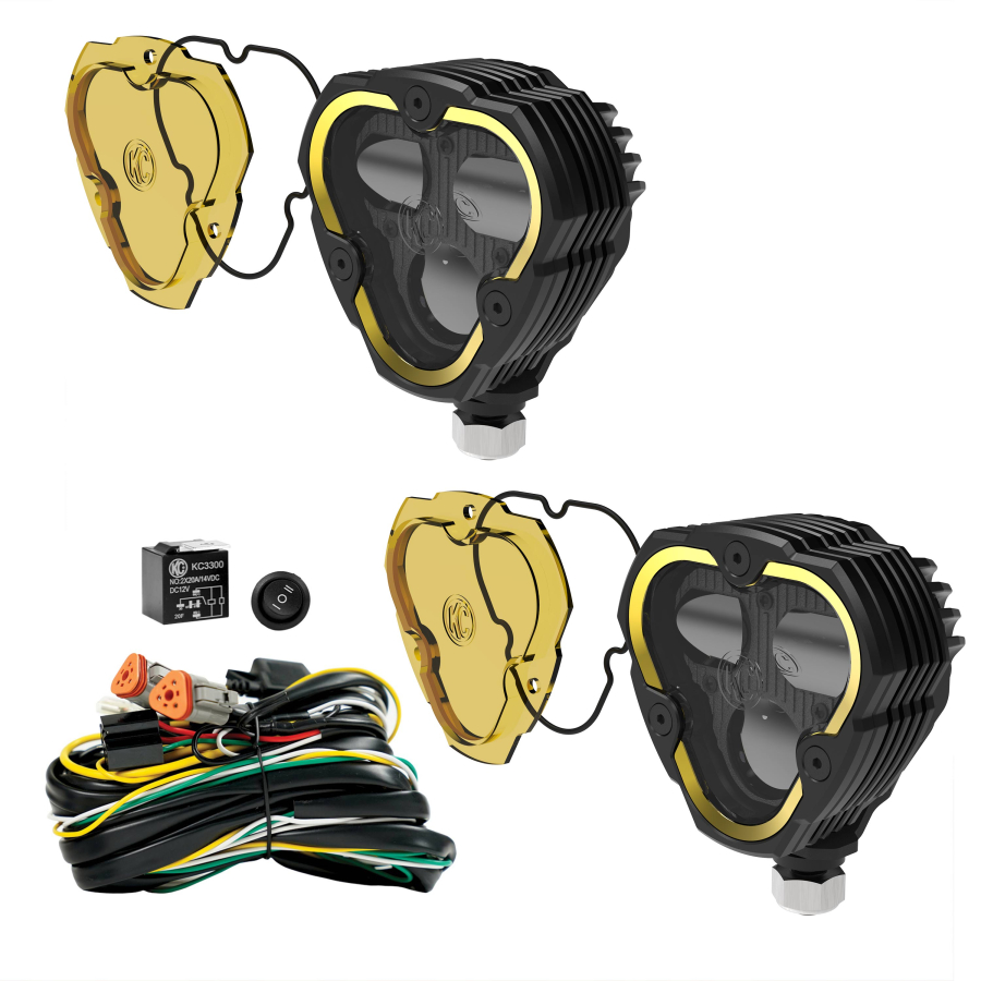 KC HILITES KC FLEX ERA 3 DUAL MODE SAE FOG LIGHTS 2 LIGHT MASTER KIT - 284