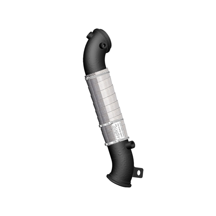 MBRP EXHAUST 3IN. DIAMETER, 4.5IN. OUTLET DIAMETER TIP TURBO DOWN PIPE-CARB EO # D-763. - GMCA427