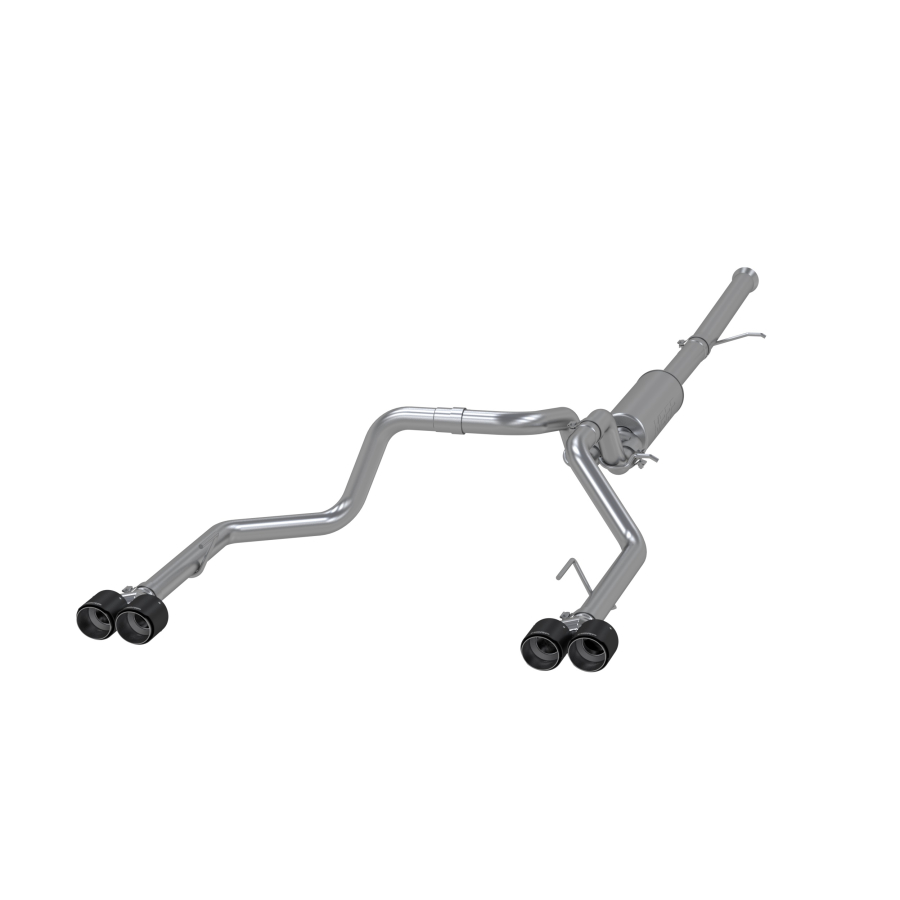 MBRP Exhaust - MBRP EXHAUST 3IN. CAT-BACK 2.5IN. DUAL SPLIT REAR T304 STAINLESS STEEL QUAD CARBON FIBER TIPS. - S50053CF - Image 3