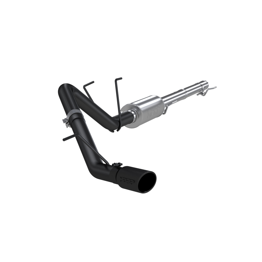 MBRP EXHAUST 3IN. CAT-BACK SINGLE SIDE EXIT BLACK COATED ALUMINIZED STEEL. - S5142BLK