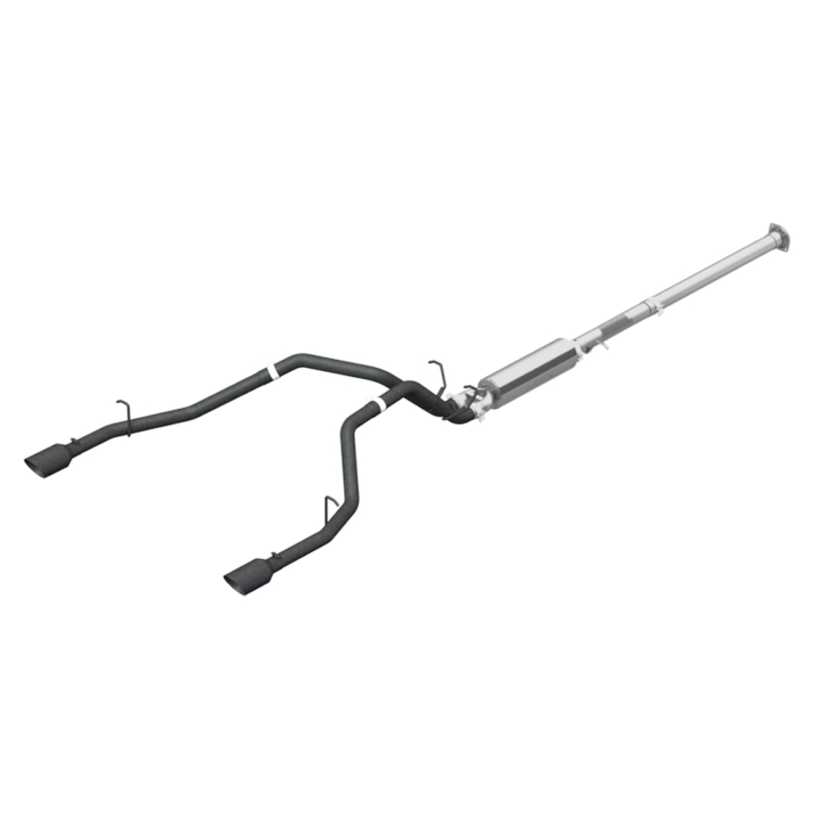 MBRP Exhaust - MBRP EXHAUST 3IN CAT-BACK 2.5IN. DUAL SPLIT REAR EXIT BLACK COATED ALUMINIZED STEEL. - S5152BLK - Image 2