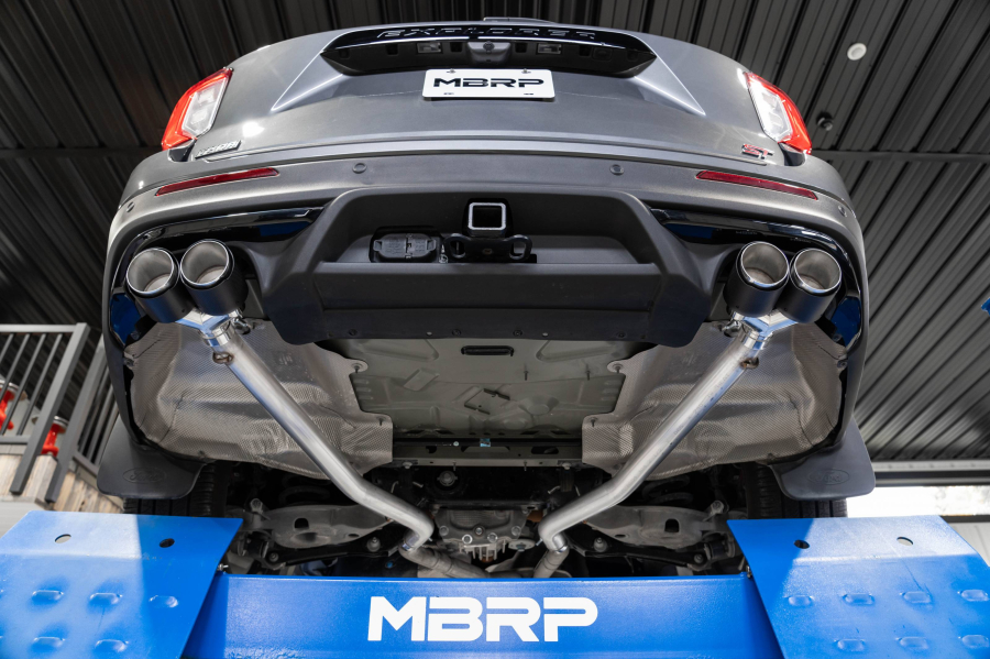 MBRP Exhaust - MBRP EXHAUST 2.5IN. AXLE-BACK DUAL REAR EXIT T304 STAINLESS STEEL QUAD CARBON FIBER TIPS. - S52033CF - Image 4