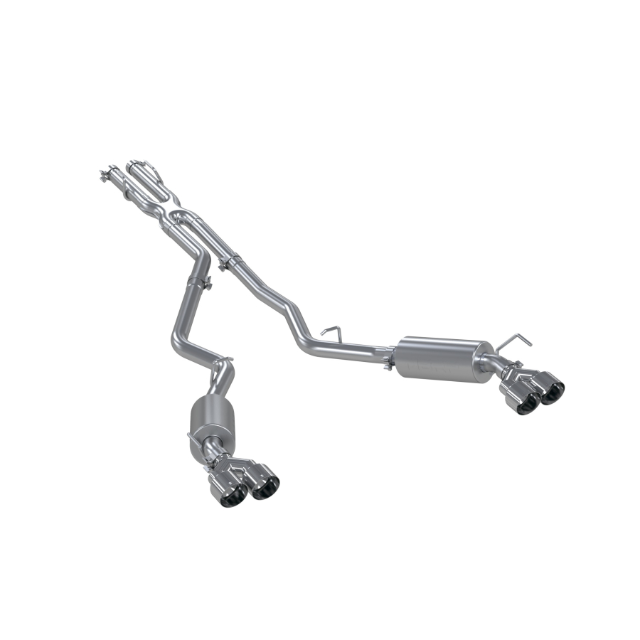 MBRP Exhaust - MBRP EXHAUST 2.5IN. CAT-BACK DUAL REAR EXIT ALUMINIZED STEEL QUAD TIPS. - S5205AL - Image 2