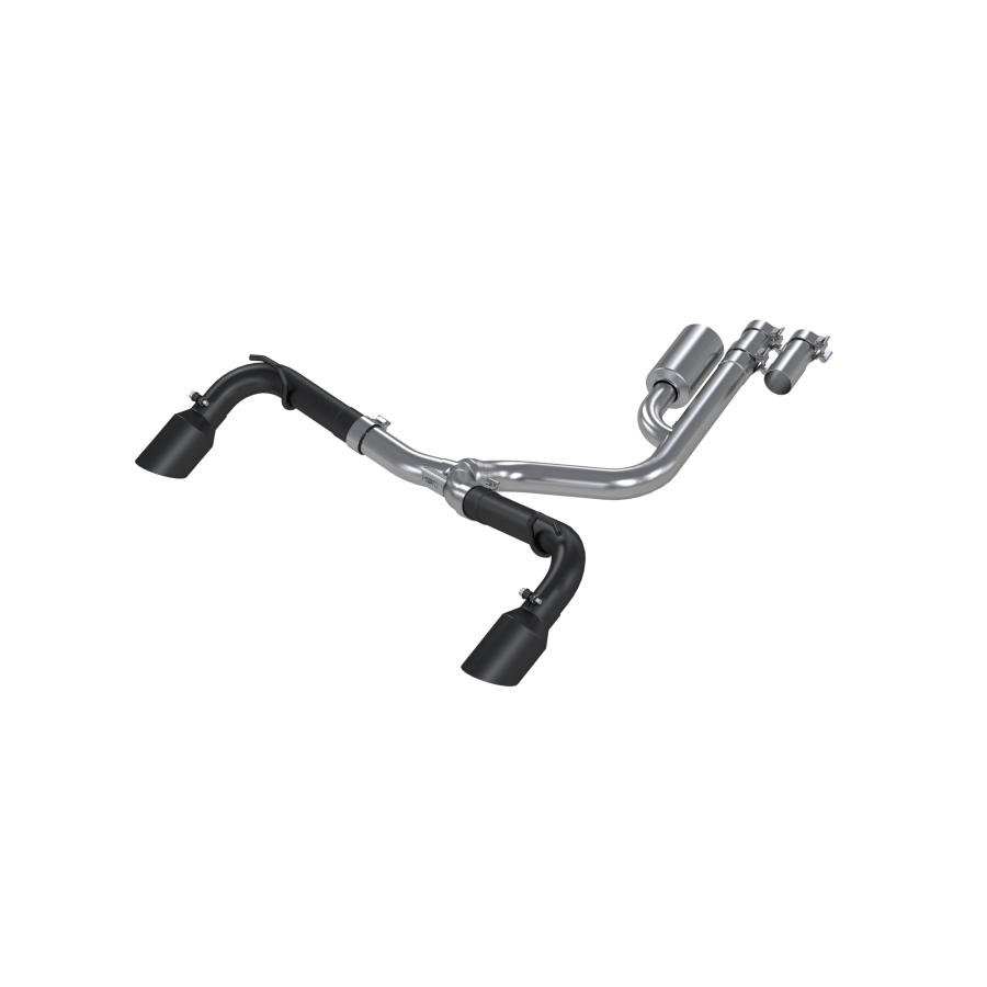 MBRP Exhaust - MBRP EXHAUST 2.5IN. RESONATOR-BACK DUAL SPLIT REAR EXIT BLACK COATED ALUMINIZED STEEL. - S5207BLK - Image 3