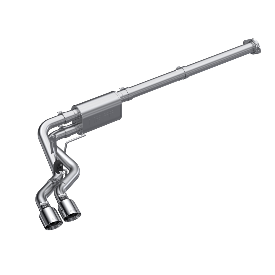 MBRP Exhaust - MBRP EXHAUST 3IN. CAT-BACK 2.5IN. DUAL PRE-AXLE PASSENGER-SIDE EXIT ALUMINIZED STEEL RACE PROFILE. - S5217AL - Image 2