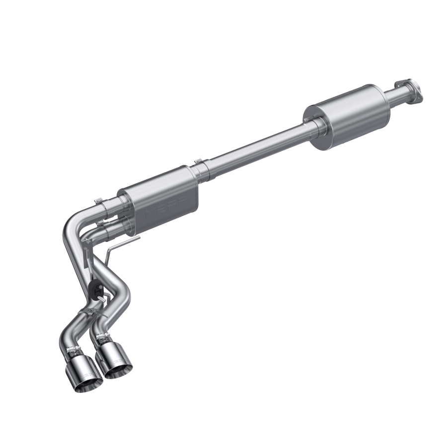 MBRP Exhaust - MBRP EXHAUST 3IN. CAT-BACK 2.5IN. DUAL PRE-AXLE PASSENGER-SIDE EXIT T304 STAINLESS STEEL STREET PROFILE. - S5219304 - Image 2