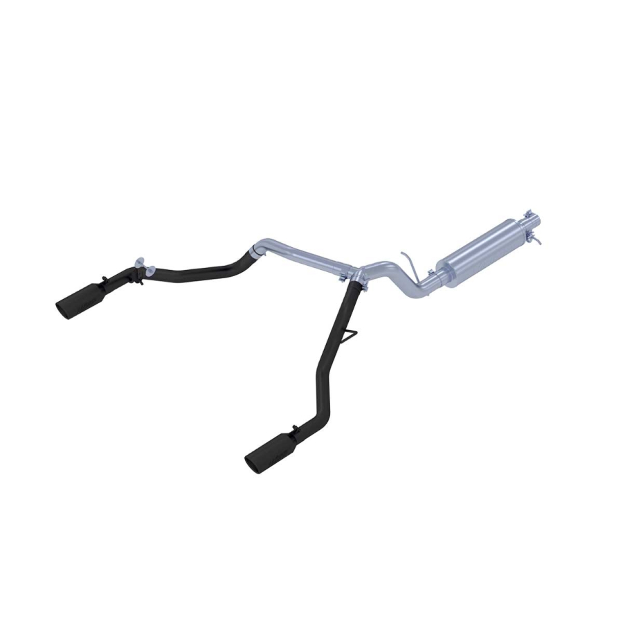 MBRP Exhaust - MBRP EXHAUST 3IN. CAT-BACK 2.5IN. DUAL SPLIT REAR BLACK COATED ALUMINIZED STEEL. - S5223BLK - Image 2