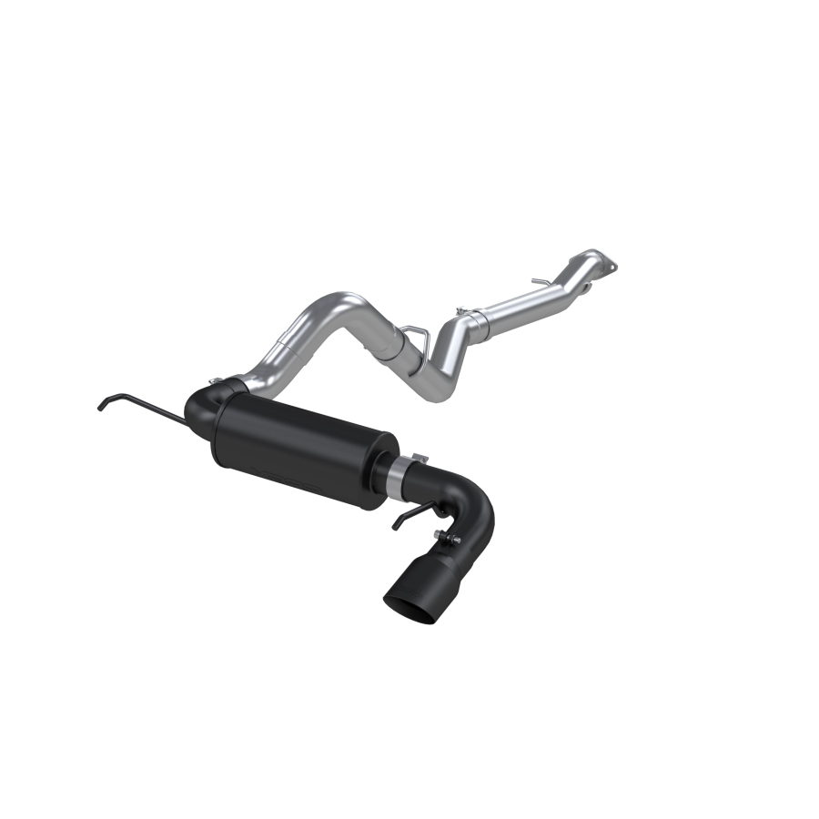 MBRP Exhaust - MBRP EXHAUST 3IN. CAT-BACK SINGLE REAR EXIT BLACK COATED ALUMINIZED STEEL. - S5235BLK - Image 2