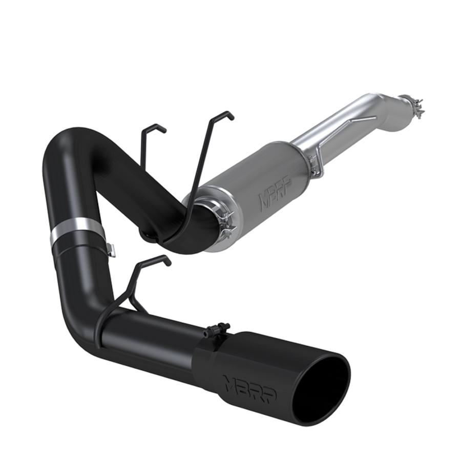 MBRP Exhaust - MBRP EXHAUST 4IN. RESONATOR-BACK SINGLE SIDE EXIT STREET VERSION BLACK COATED ALUMINIZED STEEL. - S5247BLK - Image 2