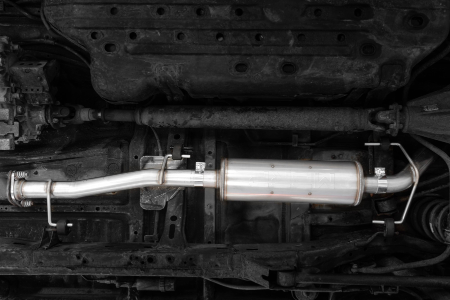 MBRP Exhaust - MBRP EXHAUST 2.5IN. CAT-BACK HIGH-CLEARANCE TURN DOWN SINGLE REAR EXIT ALUMINIZED STEEL. - S5343AL - Image 1