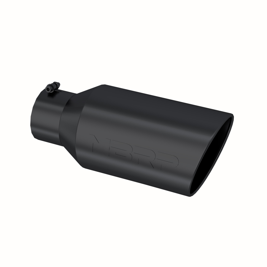 MBRP Exhaust - MBRP EXHAUST TIP 8IN. O.D. ROLLED END 5IN. INLET 18IN. IN LENGTH BLACK COATED. - T5129BLK - Image 1