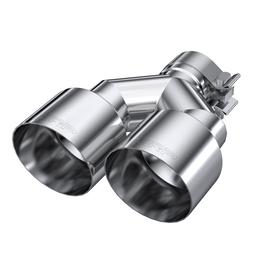 MBRP Exhaust - MBRP EXHAUST 2.5" ID, DUAL 4" OD OUT STAGGERED LEFT 9.55"/ RIGHT 9.05" LENGTH SINGLE WALL T304 STAINLESS STEEL. - T5177 - Image 2