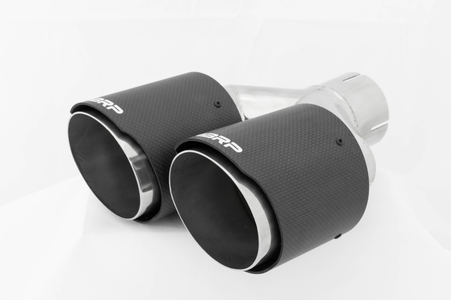 MBRP Exhaust - MBRP EXHAUST 2.5" ID, DUAL 4" OD OUT STAGGERED LEFT 9.50"/ RIGHT 9" LENGTH DUAL WALL T304 AND CARBON FIBER. - T5177CF - Image 4