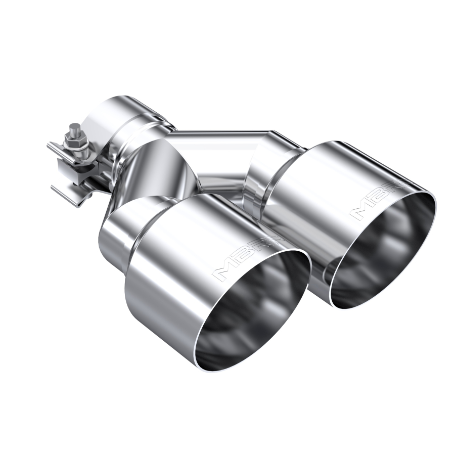 MBRP Exhaust - MBRP EXHAUST 2.5" ID, DUAL 4" OD OUT STAGGERED LEFT 9.05"/ RIGHT 9.55" LENGTH SINGLE WALL T304 STAINLESS STEEL. - T5178 - Image 2